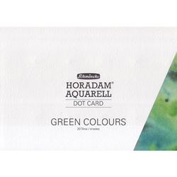 Schmincke Horadam Aquarell Dot Card- Green Colors