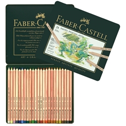 Faber Castell Pitt Pastel Pencil Sets- Set of 24 in a Reusable Tin