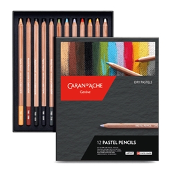 Caran d'Ache Pastel Pencil Sets- 12 Color Set