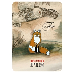 Bomo Art Budapest Enamel Pin- Fox