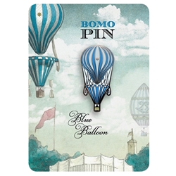 Bomo Art Budapest Enamel Pin- Blue Balloon