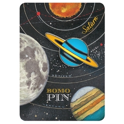 Bomo Art Budapest Enamel Pin- Saturn