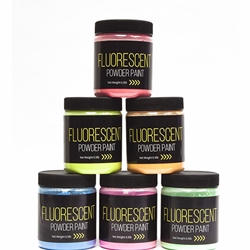 Jack Richeson Fluorescent Powder Paint Set of 6 (0.5lb)