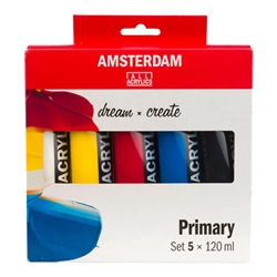 Amsterdam Acrylics Primary Set | 5 x 120 ml