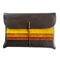 Lamali Ninki Journals in Leather Pouch - Earth Tones