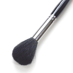 Silver Brush - Goat Hair Silver Mop - Black Round Mop #12