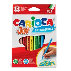 Carioca Joy Super-Washable Fine Tip Felt Pens