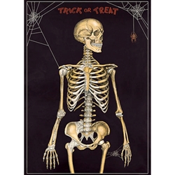 Cavallini Decorative Paper Sheet - Halloween Skeleton