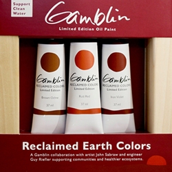 Gamblin Reclaimed Earth Colors Oil Set