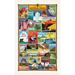 Cavallini Tea Towel - National Parks