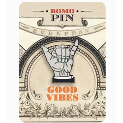 Bomo Art Budapest Enamel Pin- Good Vibes