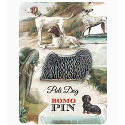 Bomo Art Budapest Enamel Pin- Puli Dog