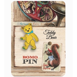 Bomo Art Budapest Enamel Pin- Teddy Bear