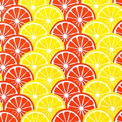 Lemons & Oranges in Metallic Yellow and Orange- 21x29" Sheet