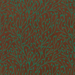 **NEW!** Nepalese Lokta- "Lahara Leaf" Green on Brown 20x30" Sheet