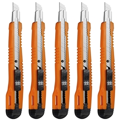 Set of 5 Pacific Arc Utility Knives with Snap Off Blades