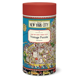 Cavallini Puzzles - Map of New York City 1,000 Piece Puzzle