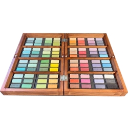 J. Luda Handmade Soft Pastels- Set of 96 in a Wooden Box