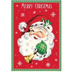 Cavallini Decorative Paper - Christmas Santa 20"x28" Sheet