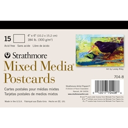 Mixed Media Postcards 15-Sheet Pad