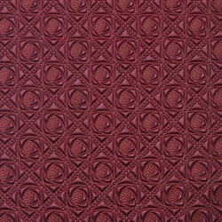 **NEW!** Embossed Paper from India- Metallic Matte Maroon Insignia on Hibiscus Pink 22x30" Sheet