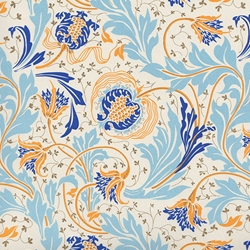 **NEW!** Rossi Decorated Papers from Italy - Sultan Floral in Blue Shades 28"x40" Sheet