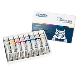 Schmincke Aqua Linoldruck Linoprint Colors Set (8 x 20 ml tubes)