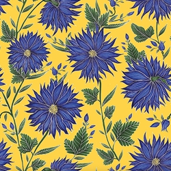 ***NEW!*** Blue Flowers by Catherine Row 20x27" Sheet