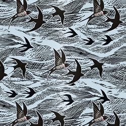 ***NEW!*** Swallows and Sea Paper- 20x27" Sheet