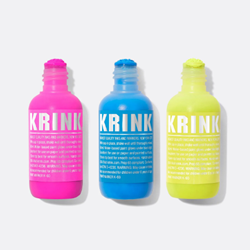 KRINK K-60 3pc Set, Fluorescent Pink, Blue, Yellow