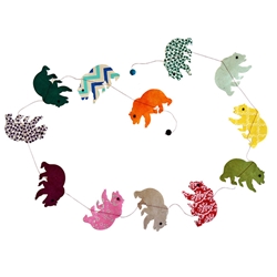 Decorative Paper Garland- Multicolor Bears