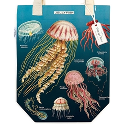 Cavallini Tote Bag- Jellyfish