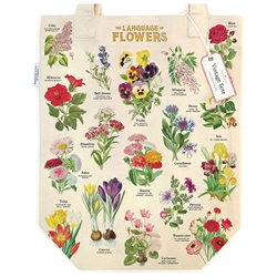 Cavallini Tote Bag - Language of Flowers