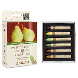 Senniler Oil Pastel Pears Duo Set