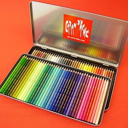 Caran D'Ache Pablo Artist Colouring Pencils - Tin of 80, Colouring Pencils