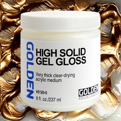 Golden Heavy Acrylic Gel Medium - Gloss, 16 oz jar