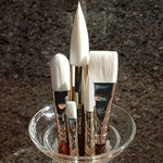 White Sable Watercolor Brushes