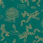 Nepalese Printed Paper- Frog Pond Sea Green 20x30" Sheet