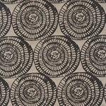 Nepalese Printed Paper- Ammonite Scrolls in Black on Natural 20x30" Sheet