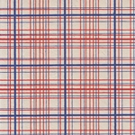 Nepalese Printed Paper- Plaid Print in Red and Blue 20x30" Sheet