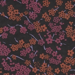 Cherry Tree Blossoms- Pink & Orange Blossoms on Black 20x30" Sheet