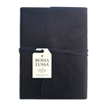 Cavallini Roma Lussa Leather Journals- Blue Cover 6x8"