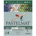 Pastelmat 12 sheet Pad - Dark Green, Light Green, Dark Blue, White