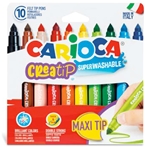 Carioca Creatip Super-Washable Felt Tip Pens (10 pc sets)