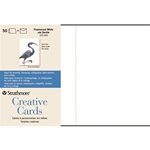 Creative Cards - Fluorescent White W/ Deckle Edge