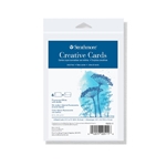 Creative Cards - Fluorescent White W/ Deckle Edge