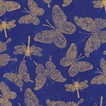 Nepalese Printed Paper- Filagree Butterflies & Dragonflies