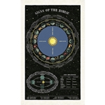 Cavallini Tea Towel- Zodiac Chart