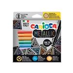 Carioca Metallic Felt Fine Tip Pens - 8 PC Set