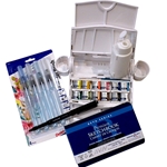 Cotman Watercolor Field Travel Set with Landscape Sketchbook